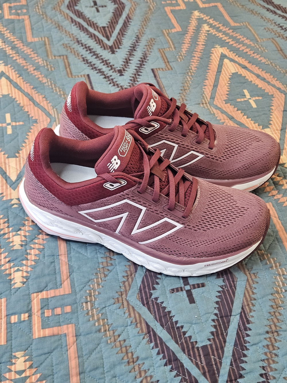 New Balance Women's 860 Athletic Running Shoes in Burgundy